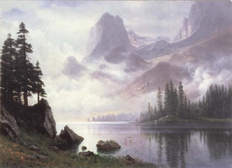 Albert Bierstadt Mountain of the Mist Sweden oil painting art